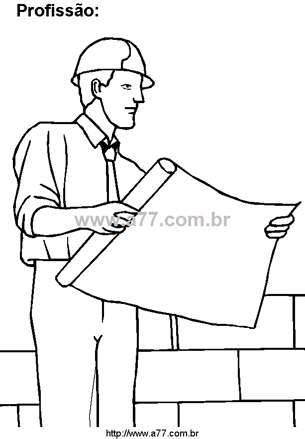 Desenho Para Colorir Trabalho Humano