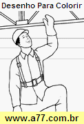 Desenho Para Colorir Trabalhando
