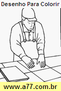 Desenho Para Colorir Trabalhando