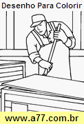 Desenho Para Colorir Profissão Manual