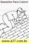 Desenho Para Colorir Trabalhando