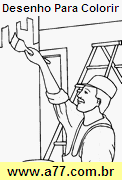 Desenho Para Colorir Trabalhando