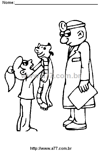 Desenho Para Colorir Hospitalizado