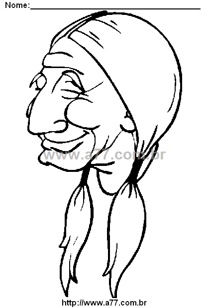 Desenho Para Colorir Índios