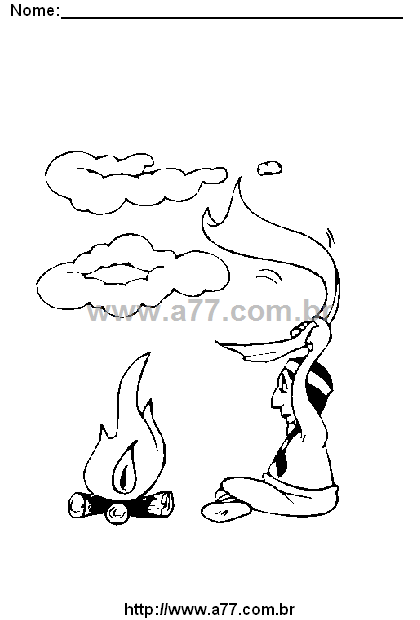 Desenho Para Colorir Tribo Indígena