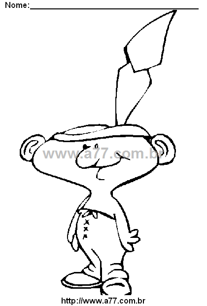 Desenho Para Colorir Tribo Indígena