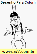 Desenho Para Colorir Índio