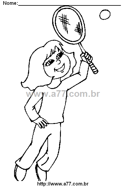 Desenho Para Colorir Menina