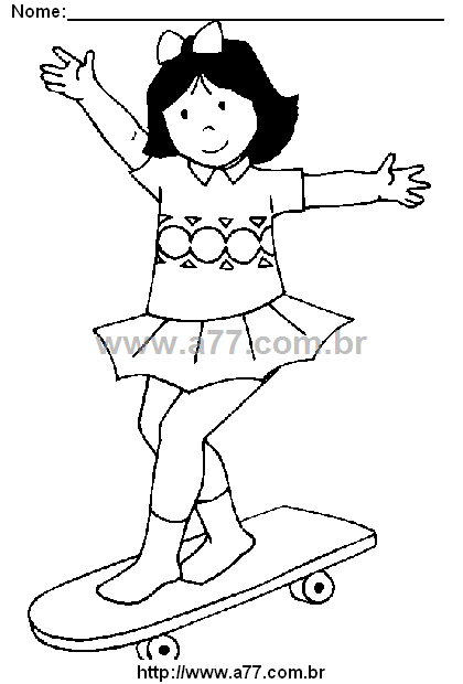 Desenho Para Colorir Menina