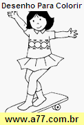 Desenho Para Colorir Menina