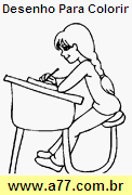 Desenho Para Colorir Menina