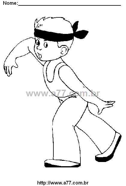 Desenho Para Colorir Menino