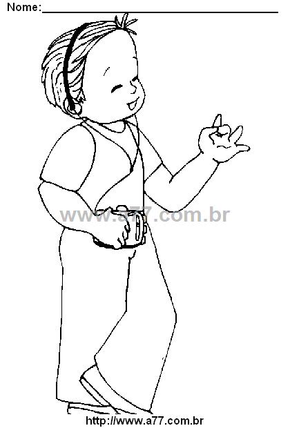 Desenho Para Colorir Criança