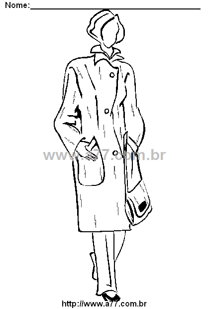Desenho Para Colorir Modelo