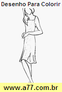 Desenho Moda, Modelo, Roupa, Costura