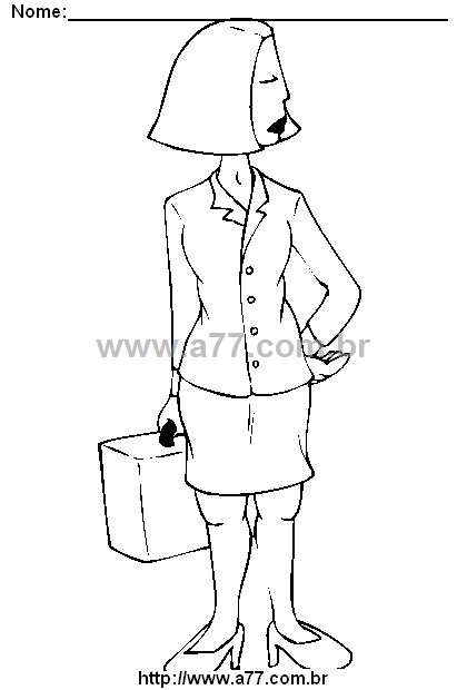 Desenho Para Colorir Feminino