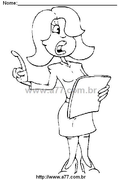 Desenho Para Colorir Pessoa