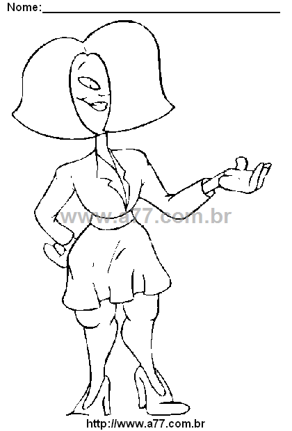 Desenho Para Colorir Feminino