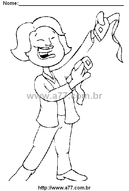 Desenho Para Colorir Pessoa