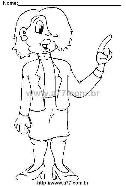 Desenho Para Colorir Mulher