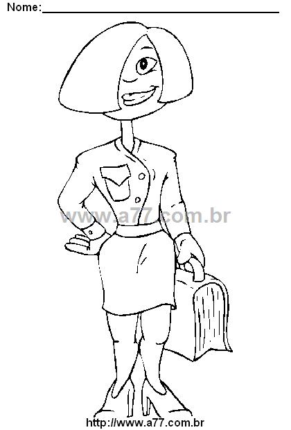 Desenho Para Colorir Feminino