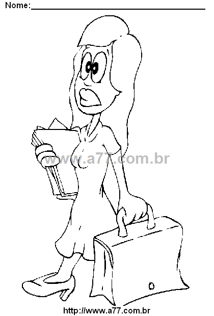Desenho Para Colorir Pessoa