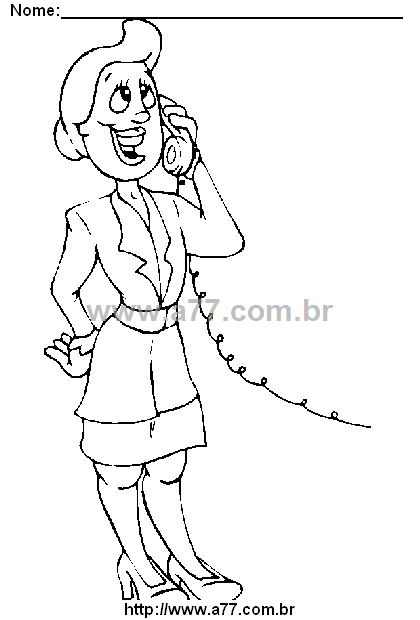 Desenho Para Colorir Mulher