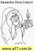 Desenho Para Colorir Papai Noel