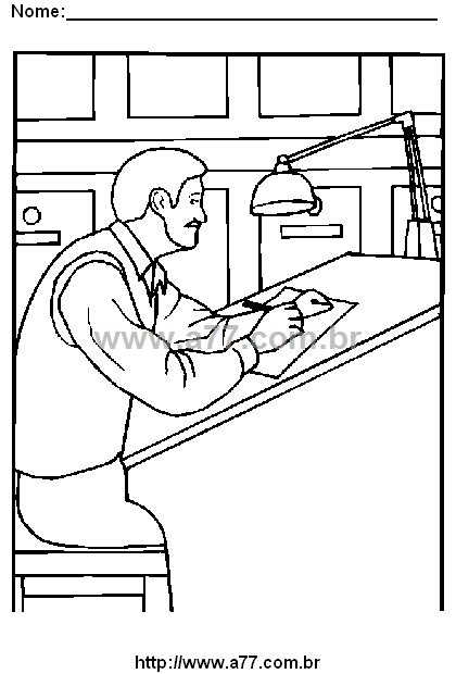 Desenho Para Colorir Emprego Remunerado