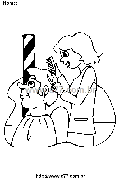 Desenho Para Colorir Profissão Feminina