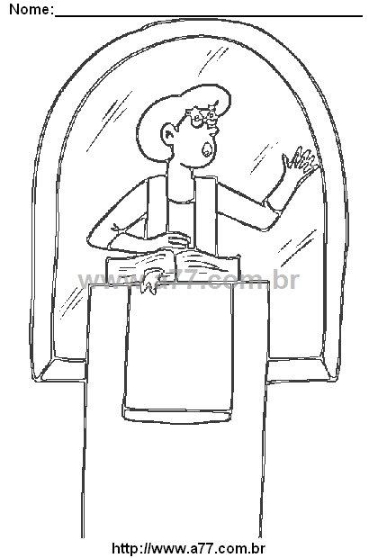 Desenho Para Colorir Profissão de Mulher