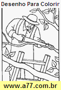 Desenho Para Colorir Trabalho