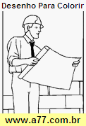 Desenho Para Colorir Trabalho