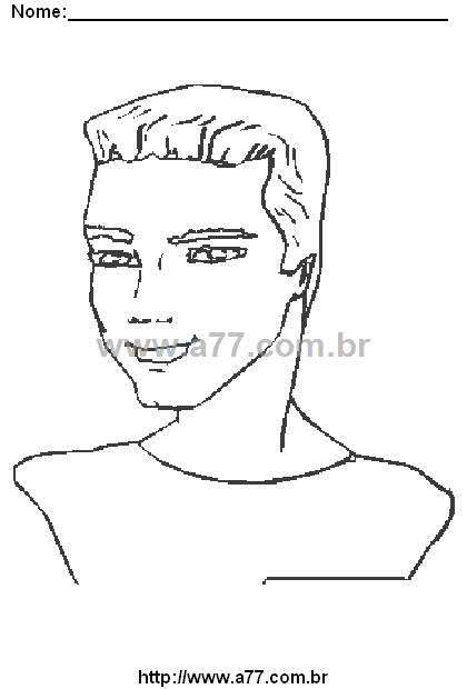 Desenho Para Colorir Rosto de Mulher