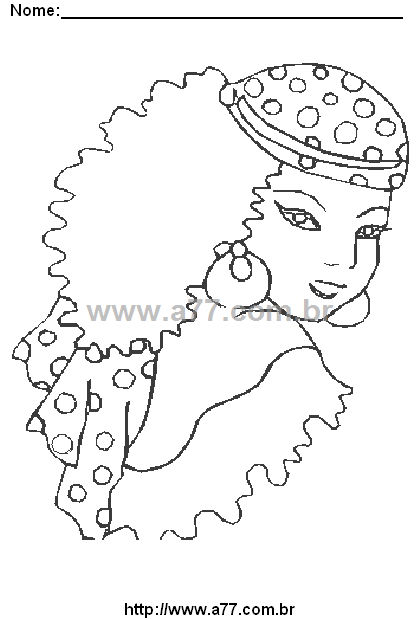 Desenho Para Colorir Fisionomia