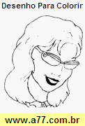 Desenho Rosto de Mulher Bonita
