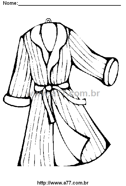 Desenho Para Colorir Roupa de Criança