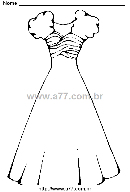 Desenho Para Colorir Roupa Para Criança