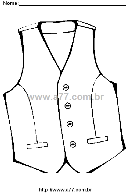 Desenho Para Colorir Roupa de Criança