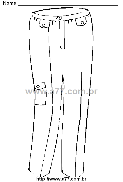 Desenho Para Colorir Roupa Infantil