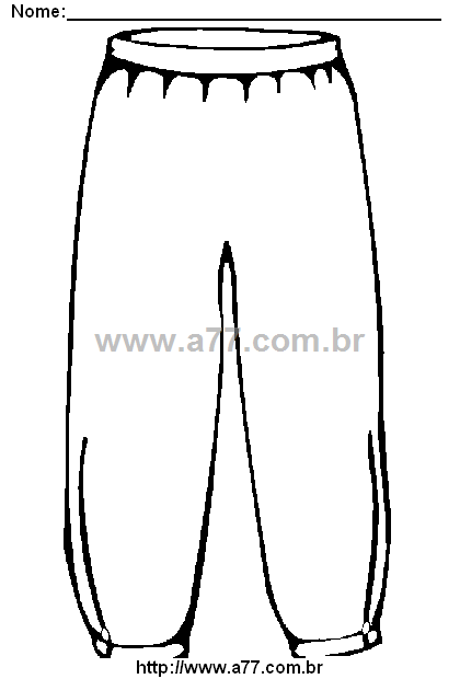 Desenho Para Colorir Roupa de Criança