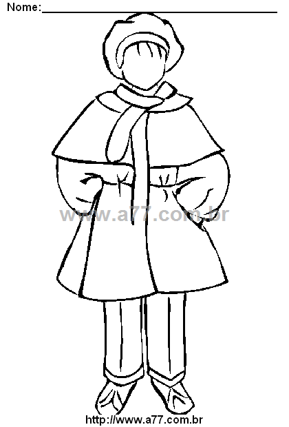 Desenho Para Colorir Roupa, Vestimenta