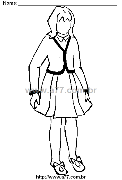 Desenho Para Colorir Roupa