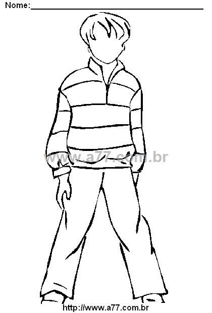 Desenho Para Colorir Roupa, Vestimenta
