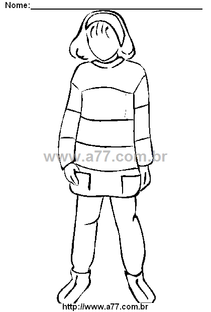 Desenho Para Colorir Roupa