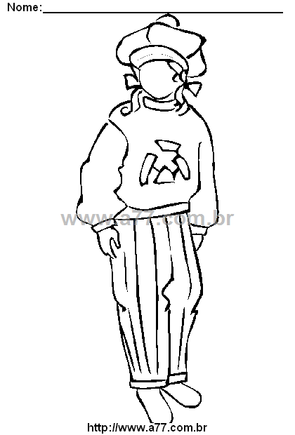 Desenho Para Colorir Vestimenta