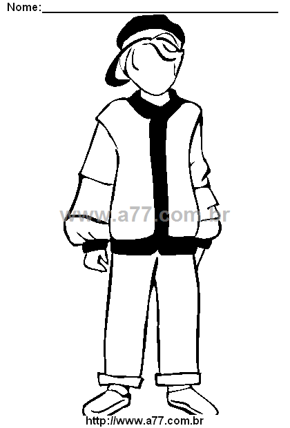 Desenho Para Colorir Moda
