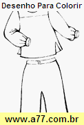 Desenho Para Colorir Roupa Infantil