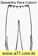 Desenho Para Colorir Roupa de Criança
