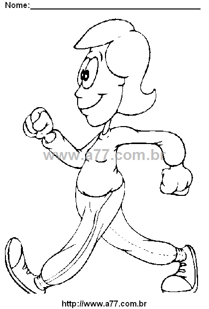 Desenho Para Colorir Vida Saudável